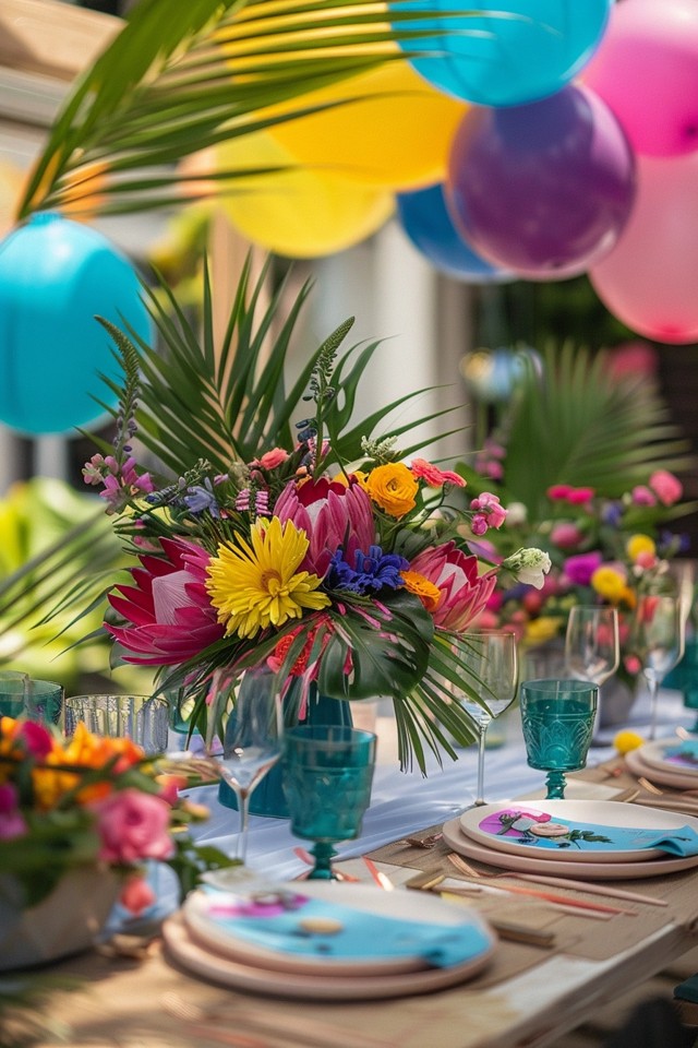 DIY Party Decorations and Seasonal Flowers