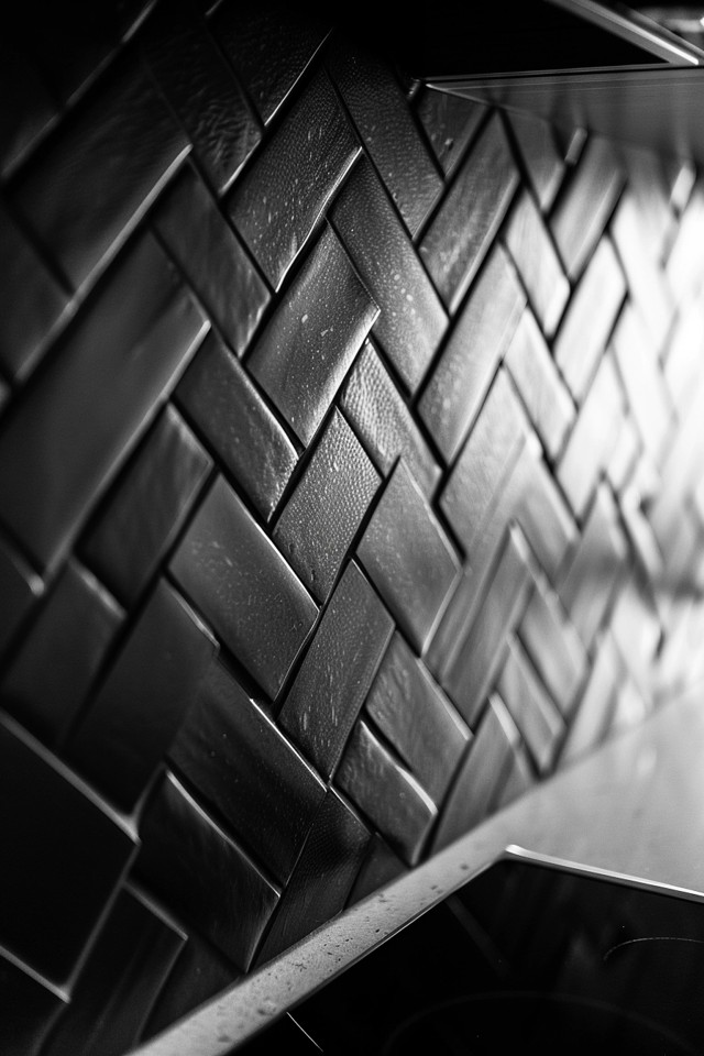 Modern Black and White Kitchen Backsplash Designs