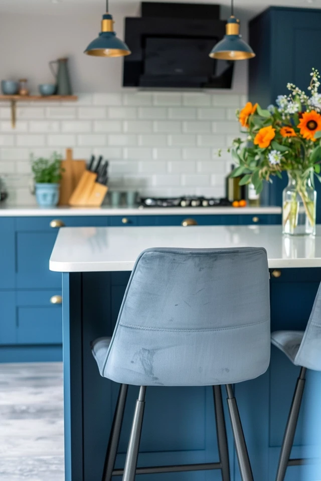 Stylish Blue and Grey Kitchen Inspiration