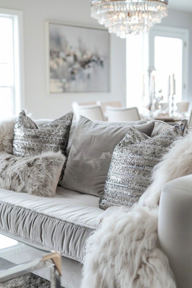 Sophisticated Glam Decor: Silver Pieces