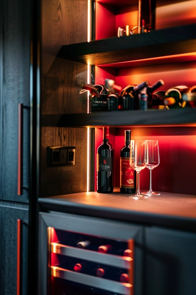 Wine Fridge Cabinet Ideas for Chic Storage