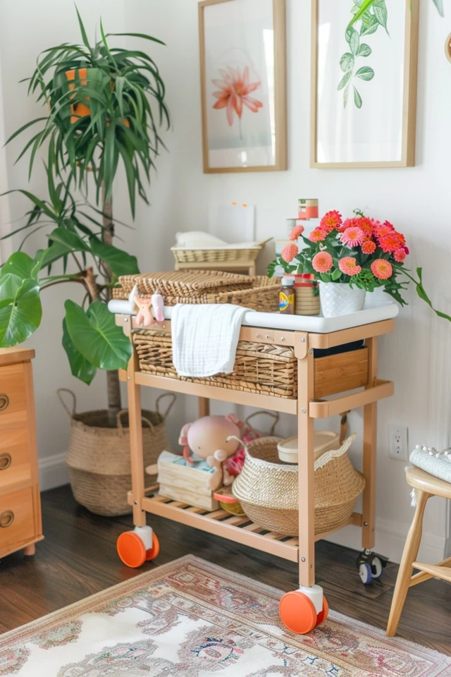 Stylish Nursery Cart Organization Tips