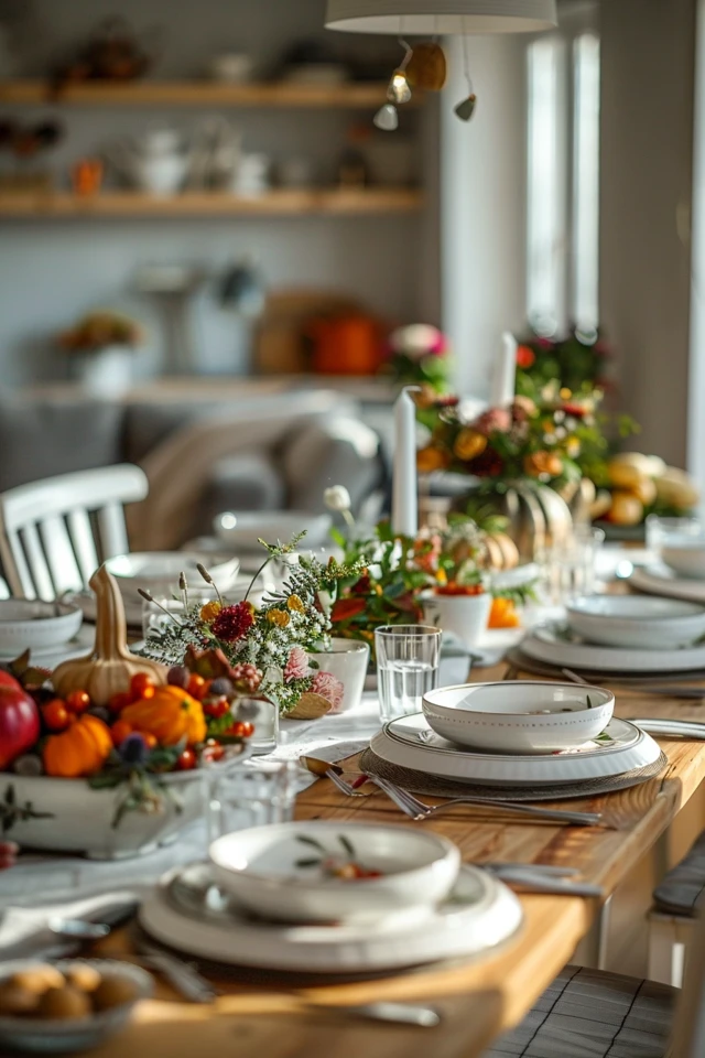 Elegant Dining Tables with a Thanksgiving Theme
