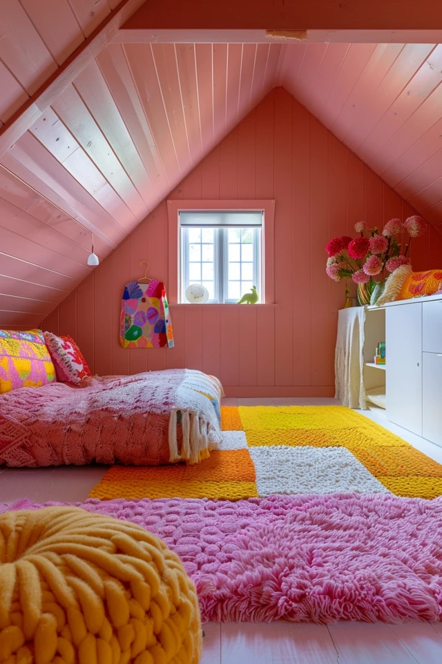 Attic Room Makeover: A Dream Bedroom for Three Kids