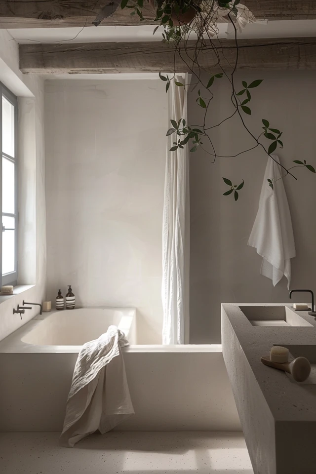 Minimalist Bathrooms: Tiles and Fixtures