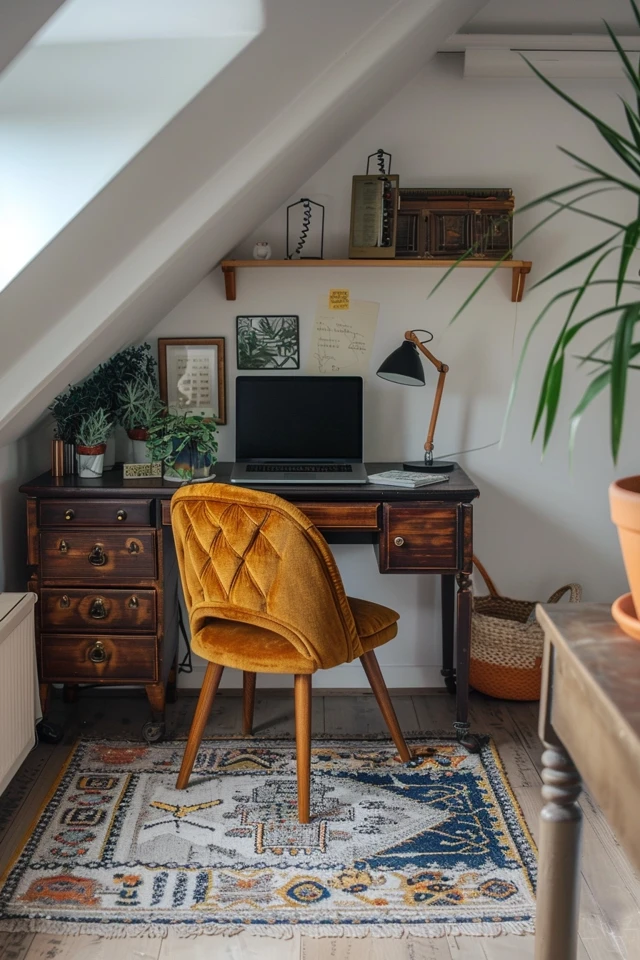 Attic Office Nook: Compact Workspaces