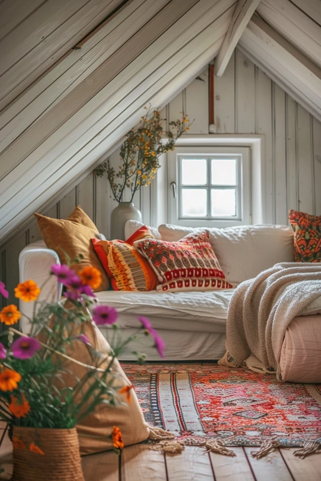 Attic Study: Quiet and Productive