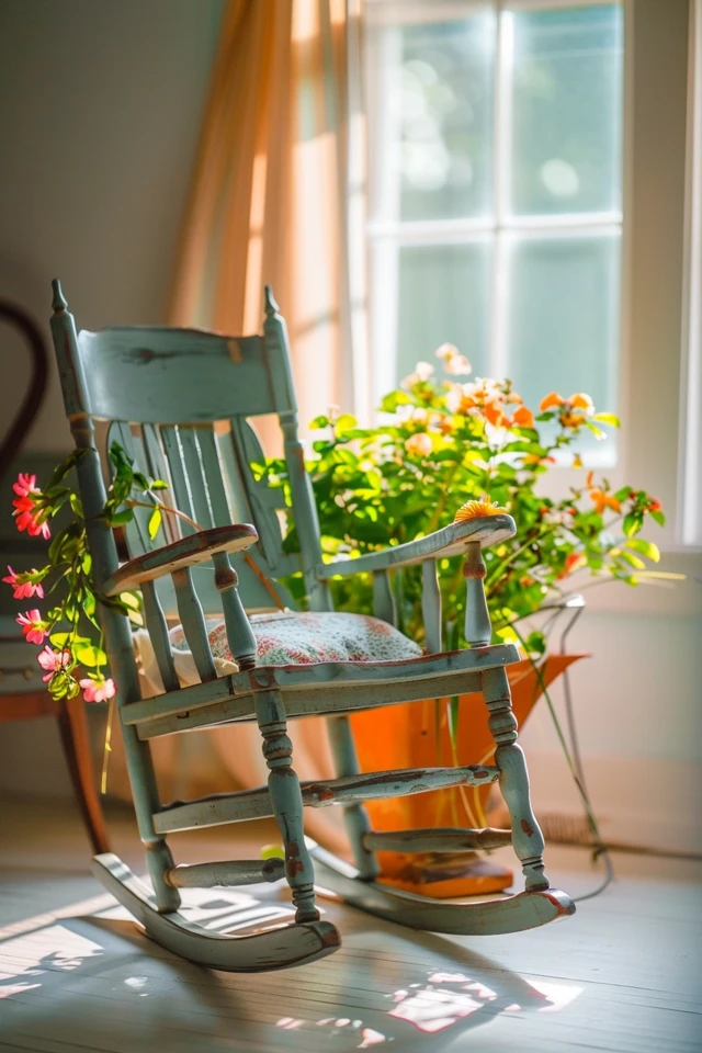 DIY Rocking Chair Makeover: Transform Your Rocker with a Personal Touch.