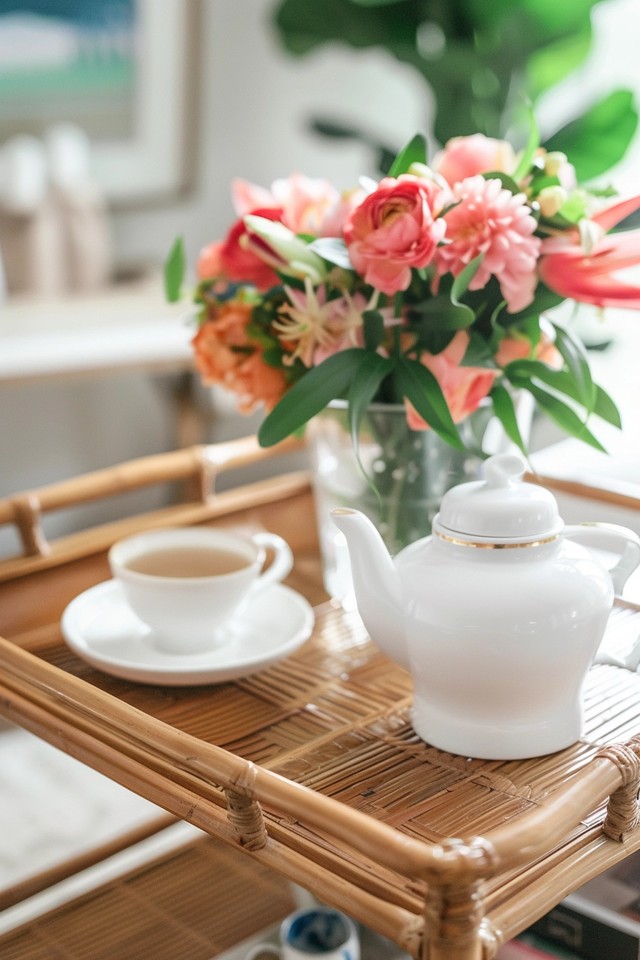 Tea Cart Decorating Ideas for Charming Spaces