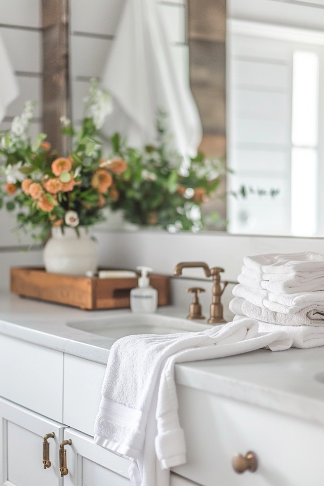 Farmhouse Bathroom Makeover: Simple Rustic Ideas