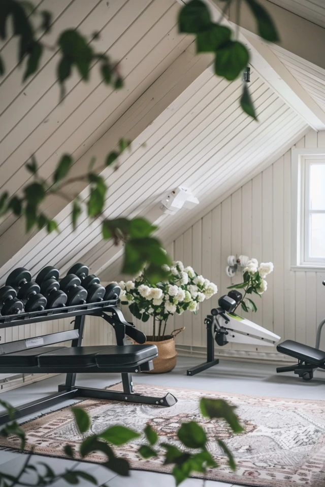 Designing a Motivating Attic Home Gym