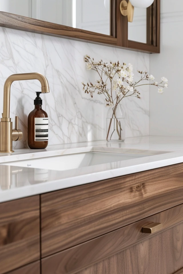 Walnut Vanity Bathroom Ideas for Chic Spaces