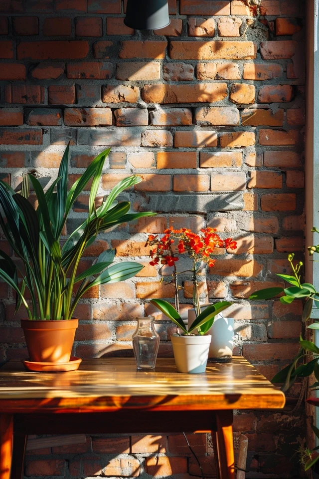 Create a Brick Accent Wall in the Dining Room