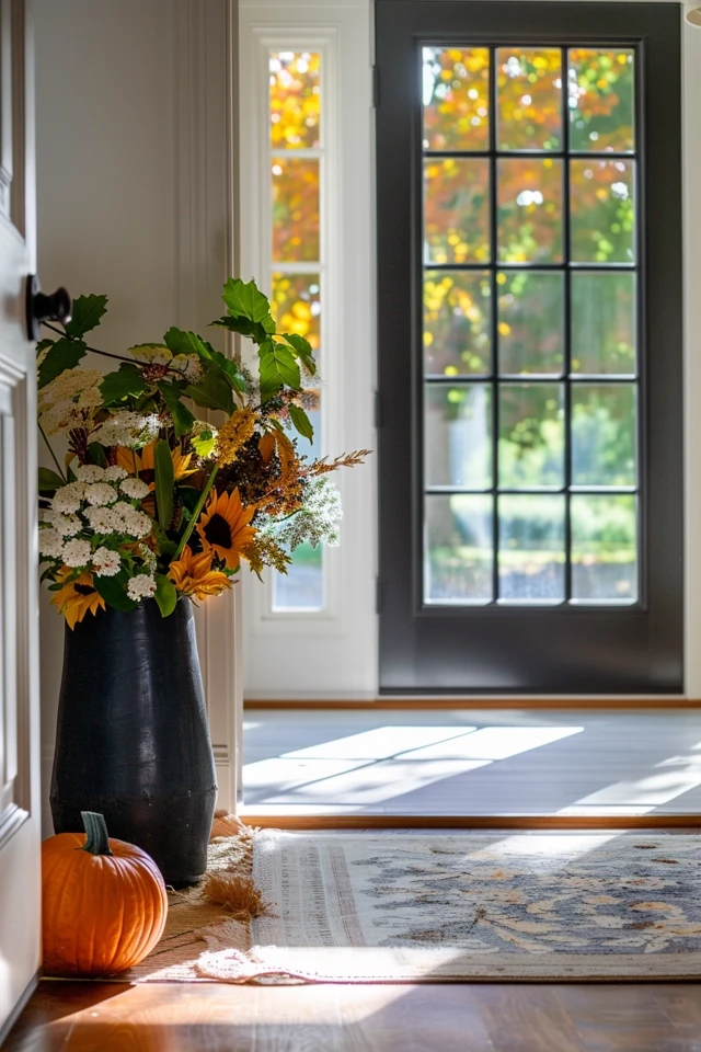 Make a Great First Impression with Thanksgiving Theme Entryway Decor