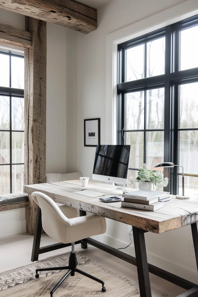 Why is minimalism becoming popular in home office designs?