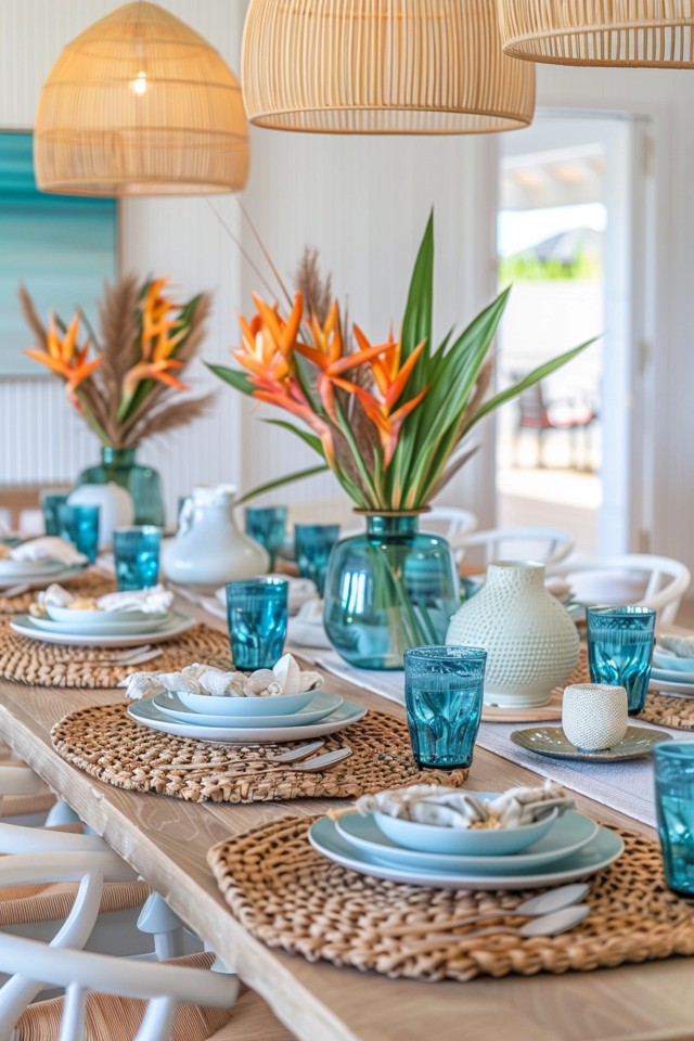 Coastal Dining Room Trends: Bright and Beachy
