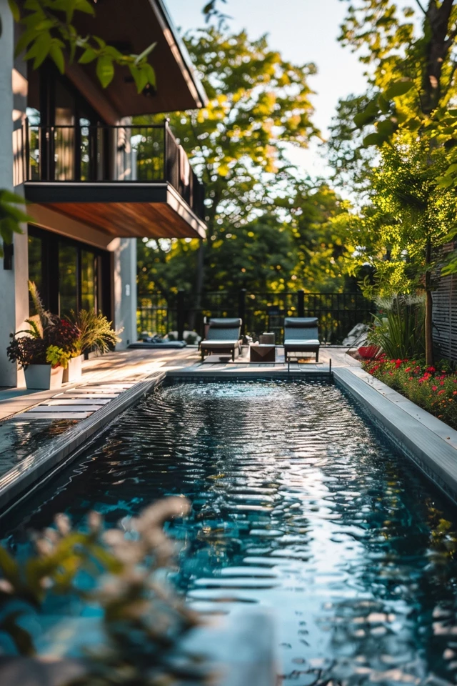 Transform Your Rectangle Pool with a Tanning Ledge