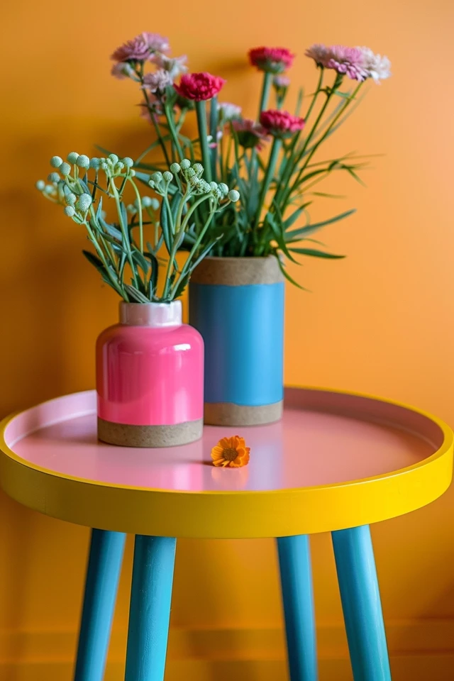 Selected Farmhouse Stained and Painted Side Table Ideas
