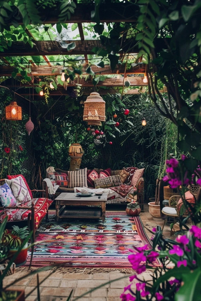 Bohemian Outdoor Spaces: Stylish Patios and Gardens