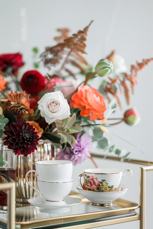 Charming Tea Cart Ideas To Elevate Your Space