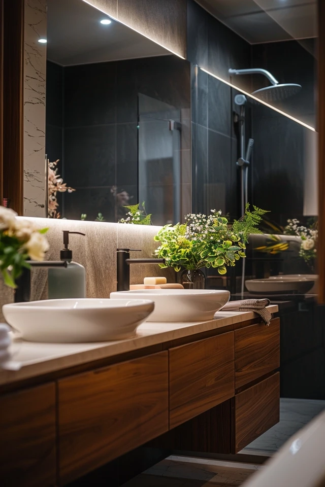 Brown Bathroom Color Schemes