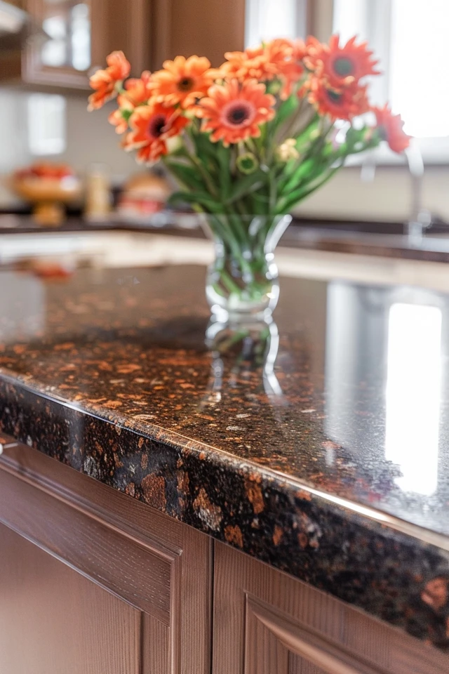 Warm Brown Granite Countertops Kitchen Tips