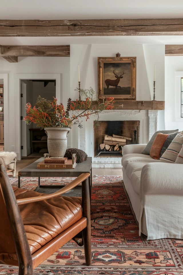 What Defines a Farmhouse Living Room?