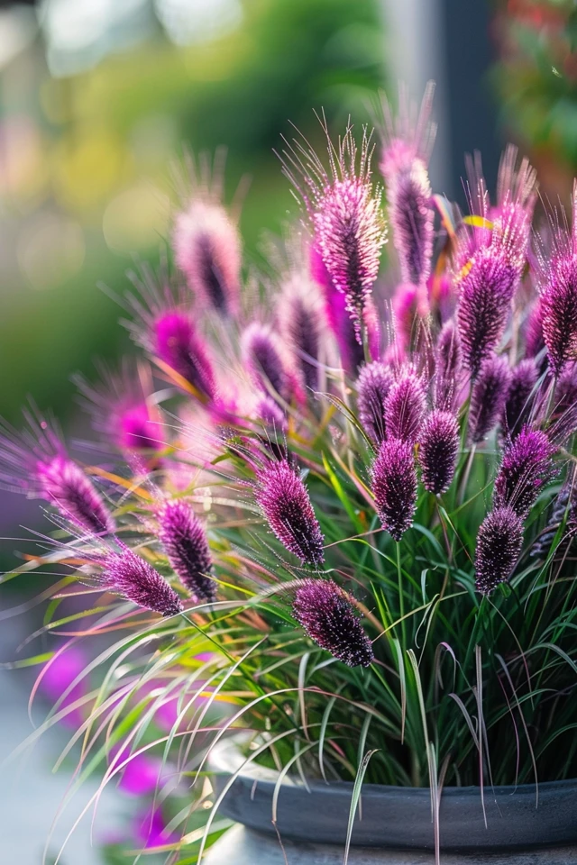 Stylish Arrangements with Purple Fountain Grass