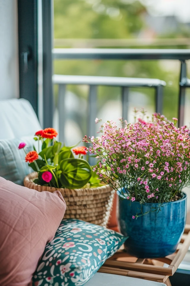 Balcony Decor with Recycled Materials