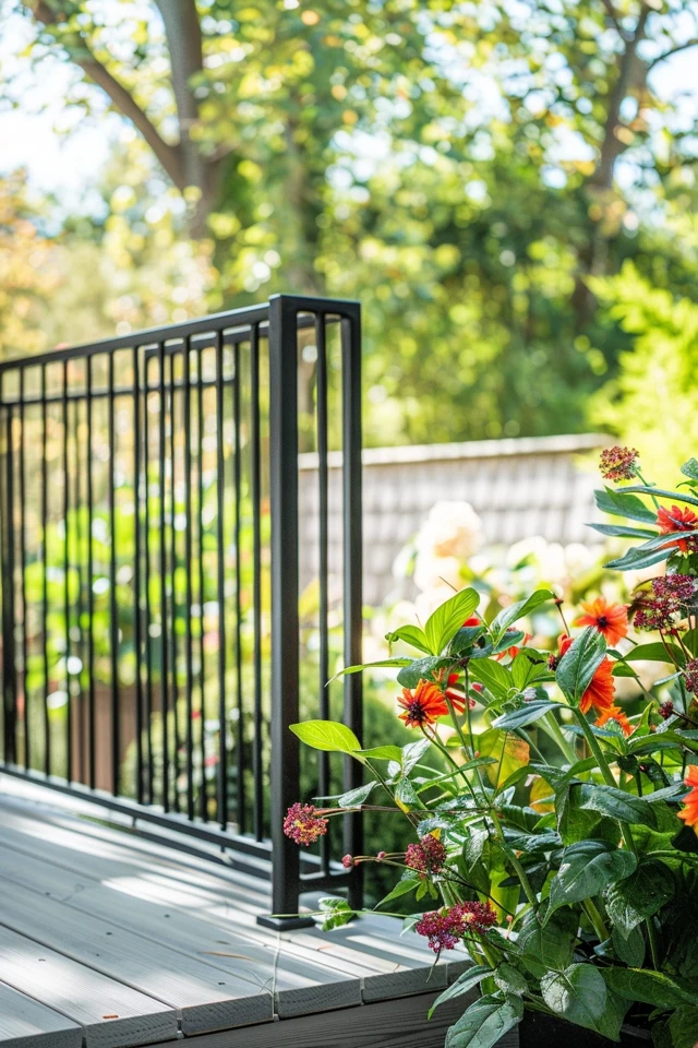 Modern Metal Deck Railing Ideas for Chic Outdoors
