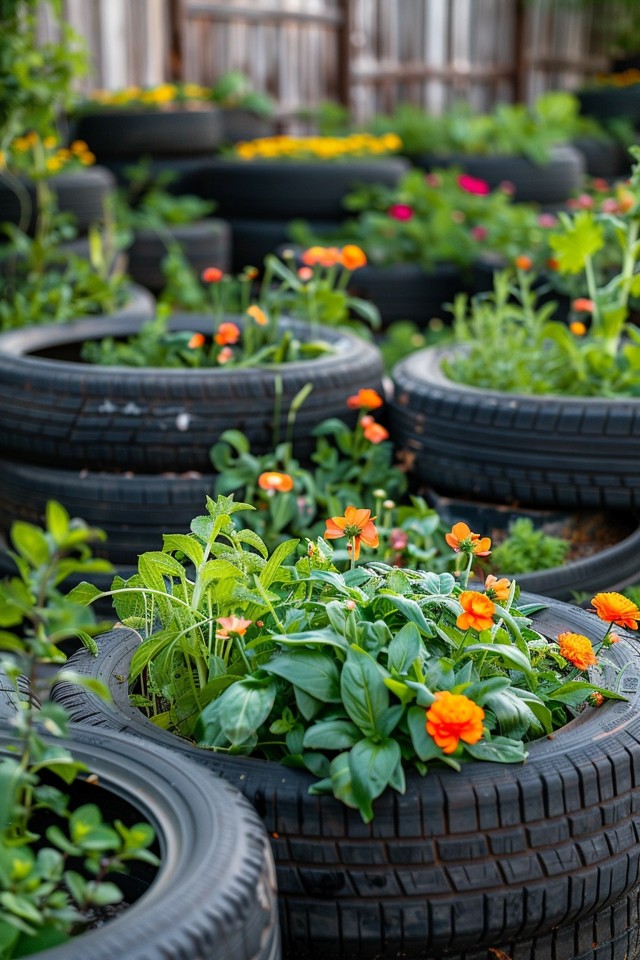 Eco-Friendly Tire Vegetable Garden Ideas