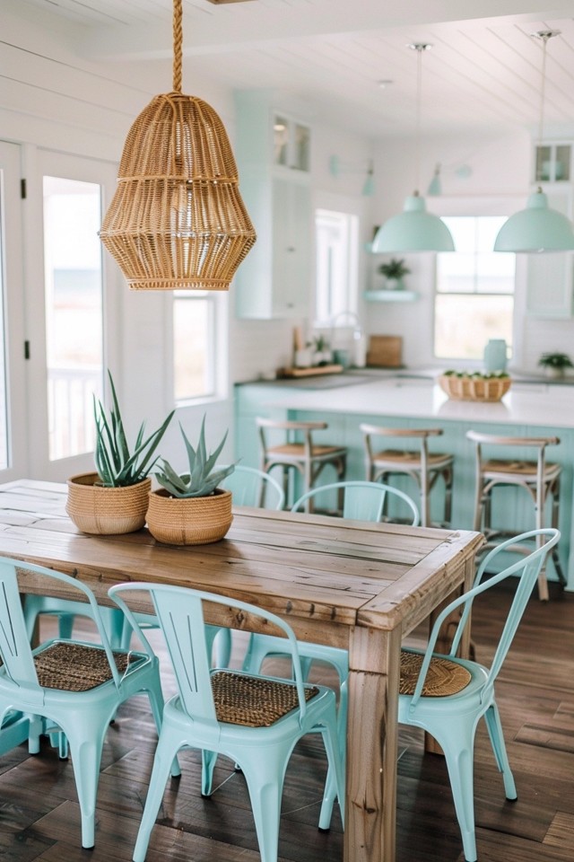 Coastal Dining Room Decor: Bright and Breezy