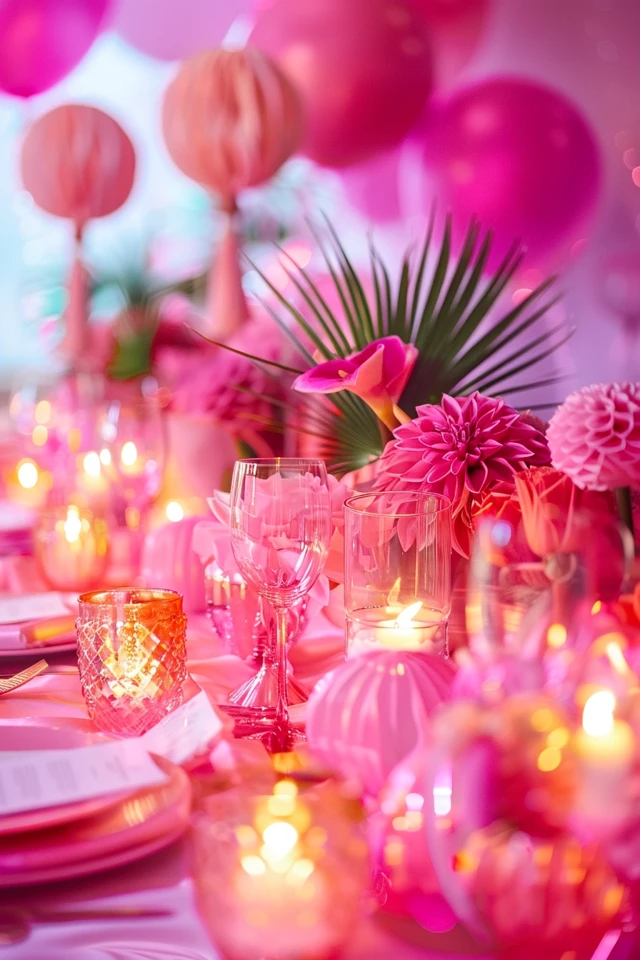 Decorate Your Party with Pink