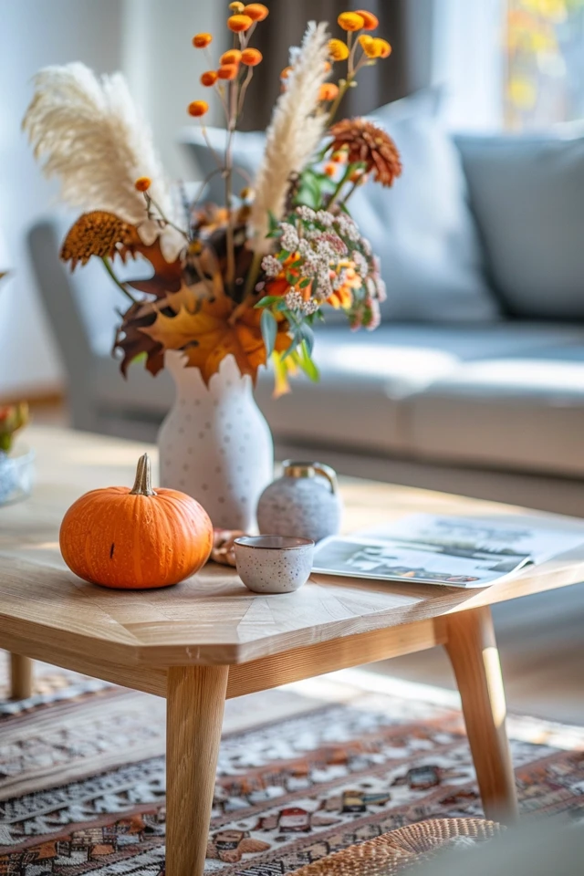 Thanksgiving Theme Living Room: Cozy and Warm Ideas - photo 2