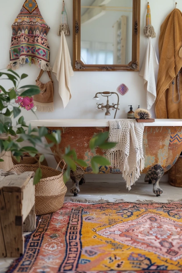 Bohemian Bathroom: Chic and Artistic Touches