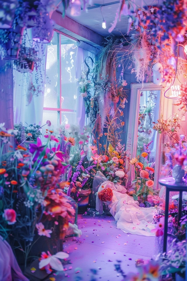 Create a Whimsical Atmosphere with Fairy Lights and Cozy Bedding