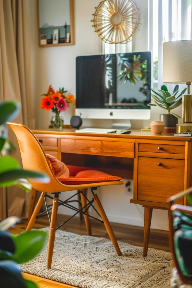 Mid-century Modern Home Office: Stylish Productivity
