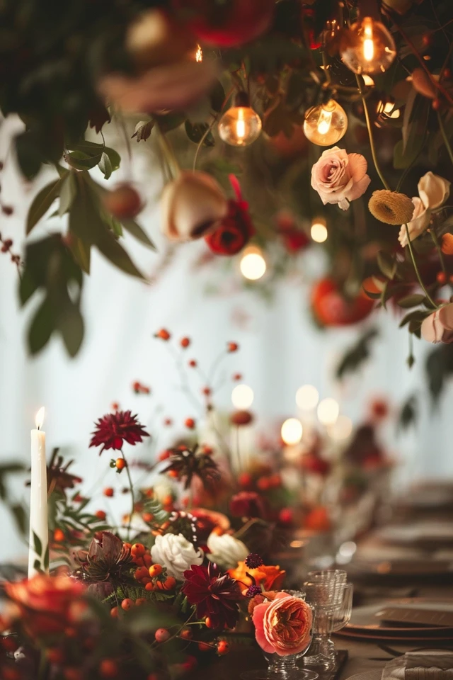 Thanksgiving String Lights with Leaves