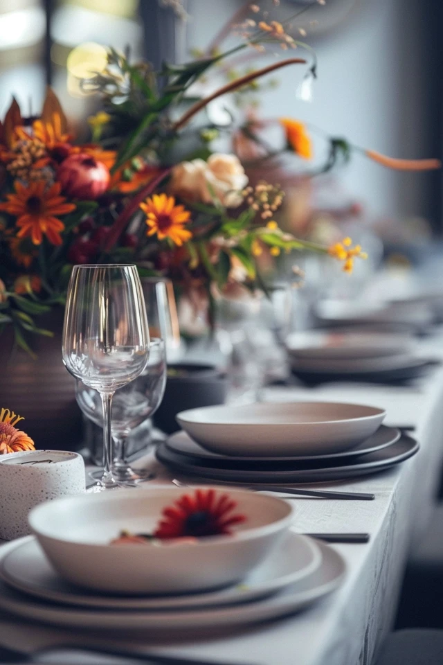 Dining in Style with Thanksgiving Theme Tableware