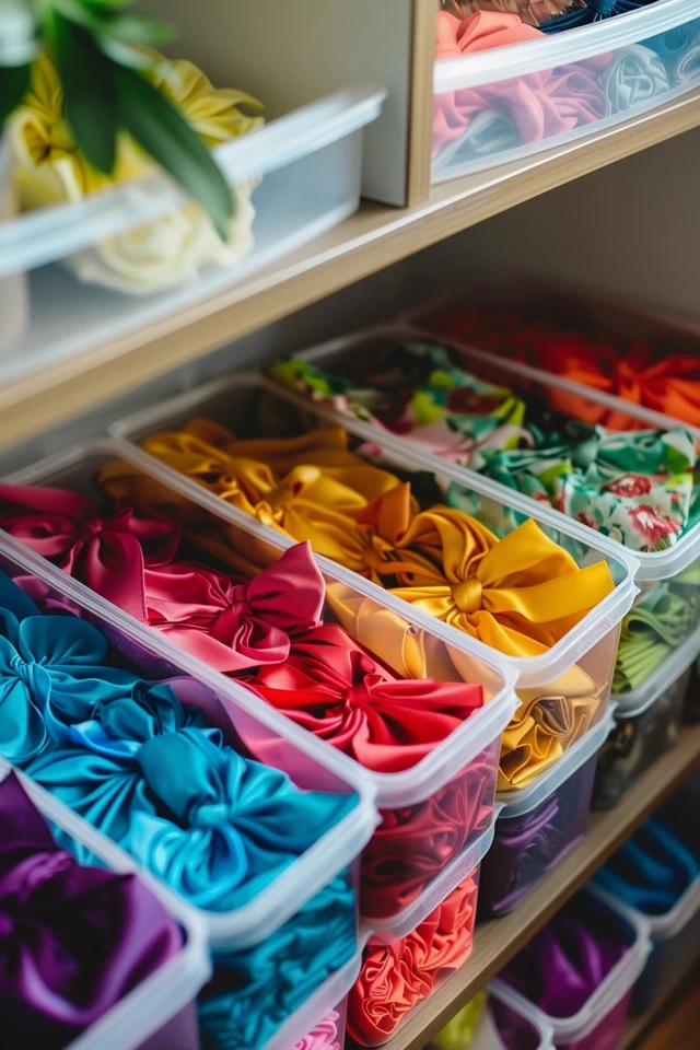 Chic Bow Organization Ideas for Crafty Spaces