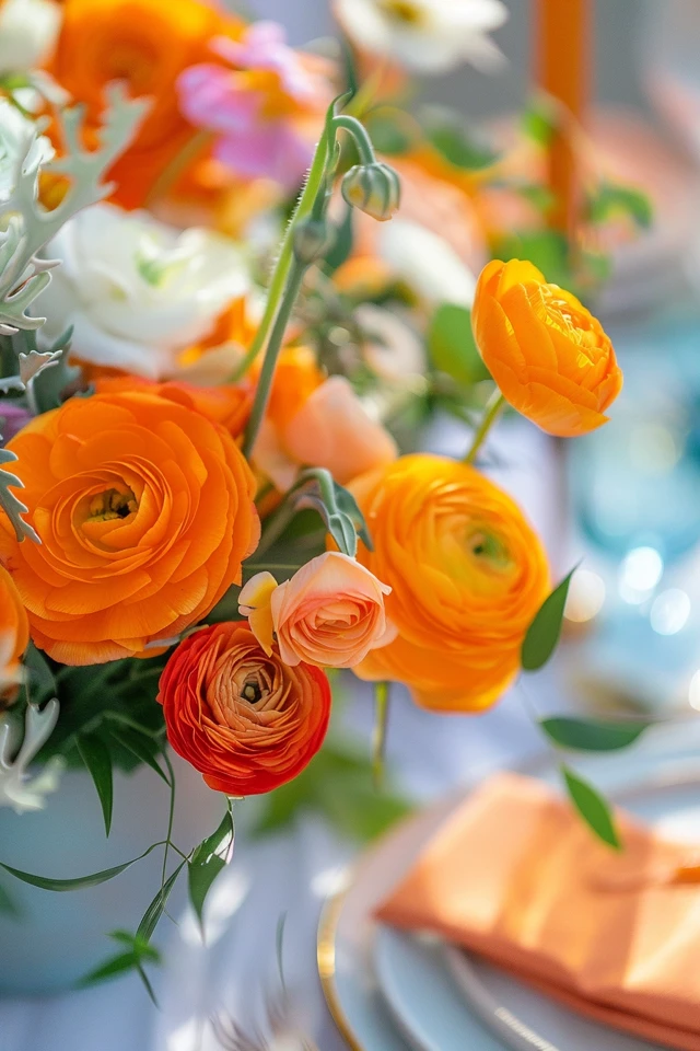 Bright Orange Centerpiece Ideas for Vibrant Tables