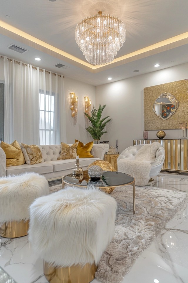 Creating a Luxe Living Room with Gold Accents