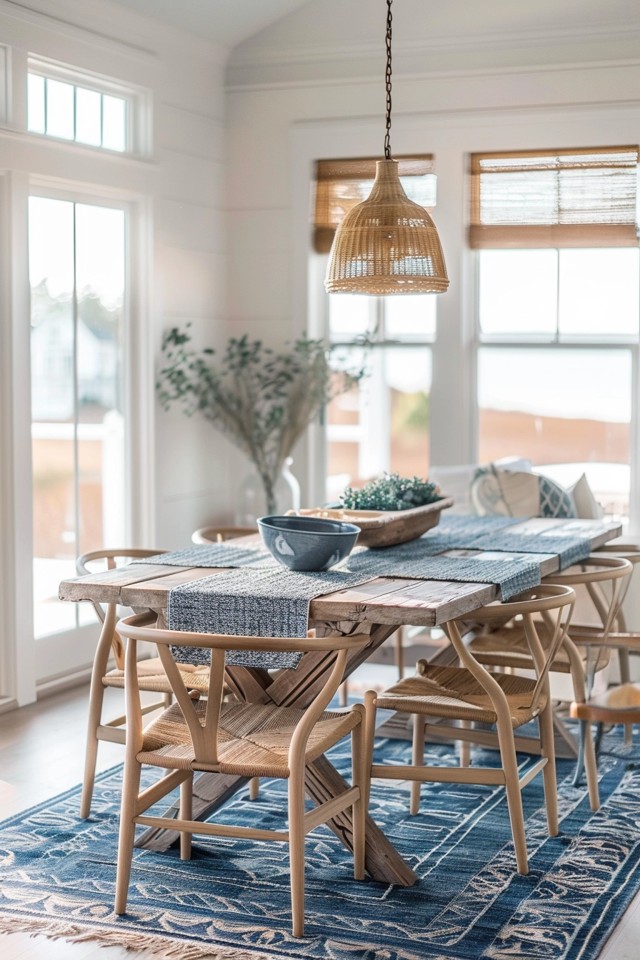 Coastal Dining Room Decor: Fresh and Inviting