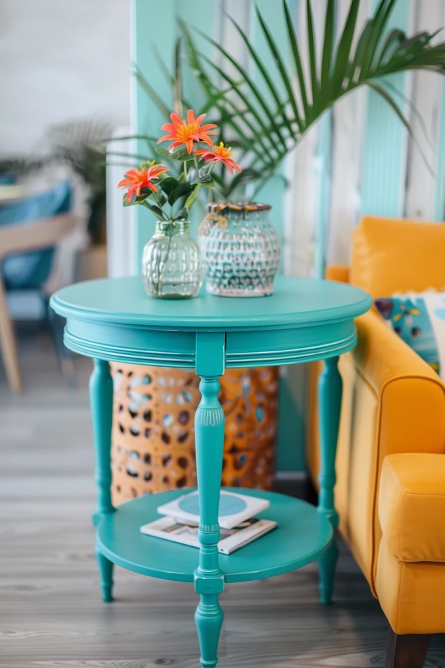 Chalk Painted End Table Ideas for Creative Decor
