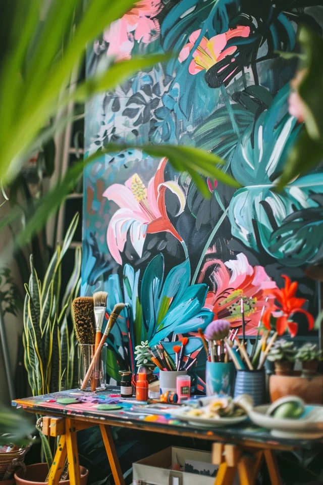 Boho Painting Ideas for a Chic Creative Space