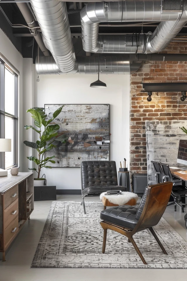Industrial Office Decor: Productive Spaces