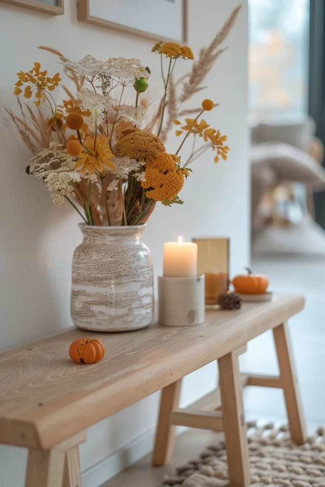 Stylish First Impressions with Thanksgiving Theme Entryway Decor