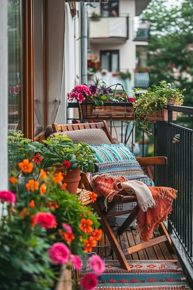 Balcony Decor for an Outdoor Office