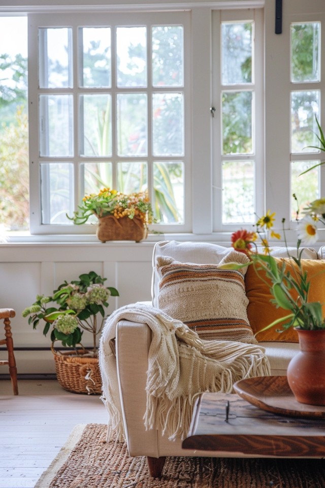 Creating a Practical Farmhouse Living Room