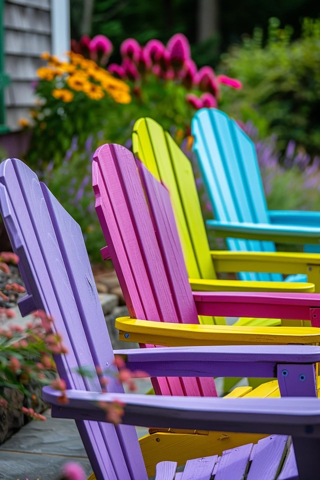 Enjoy Your Newly Painted Adirondack Chairs
